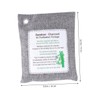 LALAFINA 4pcs Bamboo Charcoal Odor Absorber Air Purification Package Grey