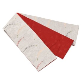 [Wakugure] Kiryu Obi, Affordable Half-width Obi, Tsuyu Turf, Made in Japan, black white