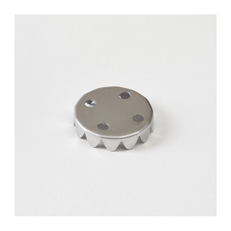 JAJU Easy-to-attach stainless steel magnetic soap holder, steel gray steel