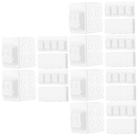 Ipetboom 60pcs Mixing Bowl for Dentists Mixing Cup Multi Grids Nonstick Dappen Dish Oral Cup