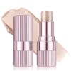 Glow Highlighter Makeup Stick,Face Highlighter Contour Stick,Waterproof Glitter Cream Highli/ghter,Shimmer
