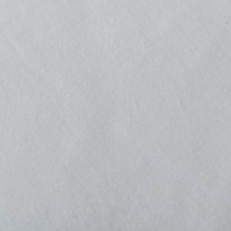 HOMESCAPES Luxury Flannelette White Brushed Cotton Fitted Sheet, Heavy weight