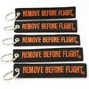 Rotary13B1 - Remove Before Flight - Keychain - Black/Orange -