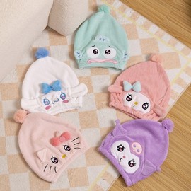 Women's Thick Coral Fleece Hair Drying Cap Scarf Colomi: Universal Type 2ea