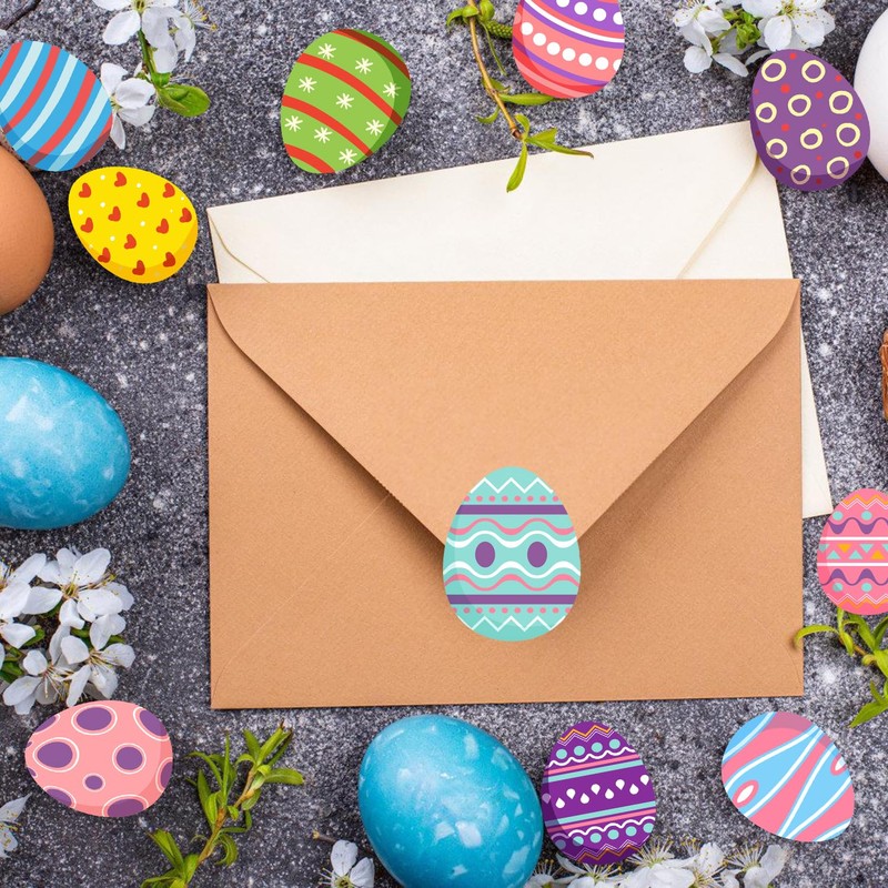 200 Pcs Easter Stickers, Easter Eggs Stickers Easter Stickers Bulk