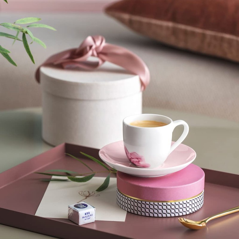 Villeroy & Boch Espresso Saucer, Pink, 11.5 x 11.5 x