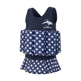 Konfidence Float Suit - Navy/Polka 1-2 Years