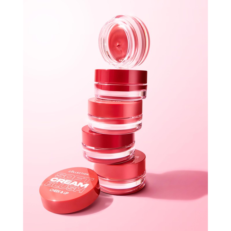 Collection Cosmetics Soft Cream Blush, Cream Lightweight Formula, Cheek Makeup,