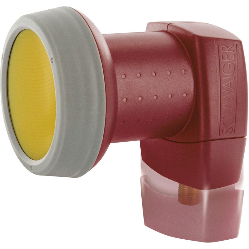 Schwaiger extremely heat resistant SUN Protect Single LNB Brick Red