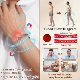 Cigmag Cigmag Copper Bracelet for Men, with Powerful 9X 5000 Gauss Magnets, Adjustable Solid Pure Copper (Viking Sun Moon Life Tree)