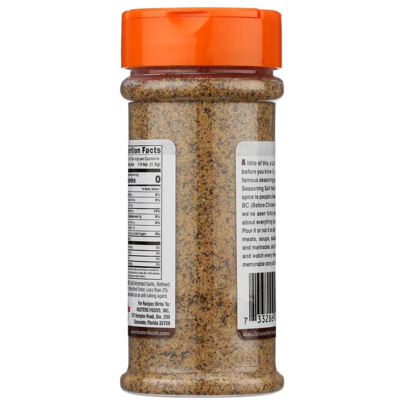 HOOTERS Seasoning Salt 6.5 OZ