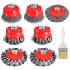 YUEARN 4 1/2" Angle Grinder Wire Wheel Set - 4