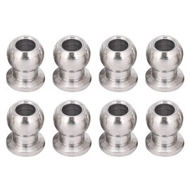 RC Shock Damper Ball Head,8PCS RC Shock Absorbers Ball Head Brass Tie Rod End Ball Joint Link Ball Head Holder for Axial SCX10 1/10 RC Car Truck Buggy Crawler