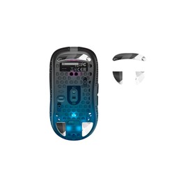 Xtrfy Glass Skates, Premium Strong Aluminosilicate Glass Mouse Feet Compatible with Gaming Mouse M4 RGB/M4 Wireless for Fast and Accurate Glide, Litus White