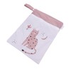 2pcs Hanging Diaper Bag Waterproof Double Pockets Zipper Closure Baby