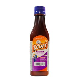 Emulsión de Scott Tradicional - Cereza - Frutas tropicales 180 ml - Vitaminas A y D - Aceite de Hígado de Bacalao:_Frutas tropicales/ Tropical fruits 180 ML