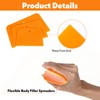 Pack of 6 Automotive Body Filler Spreaders, 4 Inch by