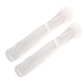 Healvian 1 Pair Ice Silk Sleeves Guantes Para De Arm Sleeves for Sports Gloves for Sun Protection for Women Sunblock Arm Sleeves UV Sleeves for Arms UV Sleeves for Men Cooling Acrylic White