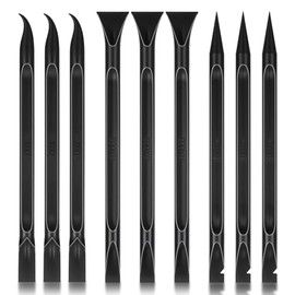 9 Pcs Car Detailing Picks, Carbon Detailing Picks for Small Narrow Spaces and Gaps, Remove Stickers Labels Oil Stains Dirt (Black)