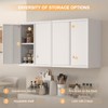 IRONFFICE Steel Wall Cabinet,Kitchen Cabinets Wall Mounted with Doors,Wall Mount