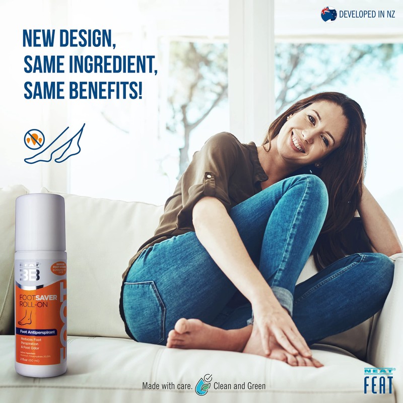 NEAT® 3B Foot Saver ROLL-ON ANTIPERSPIRANT for FEET 60ML