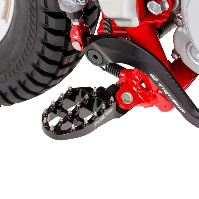 ZETA Aluminum Foot Pegs, Black, SEROW250, TRICKER, WR155R, XT250 ZE93-1670