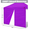 SCOCANOPY Door for 10x10 Canopy Frame One Central Zipper Design