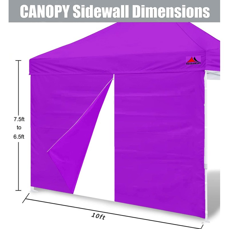 SCOCANOPY Door for 10x10 Canopy Frame One Central Zipper Design