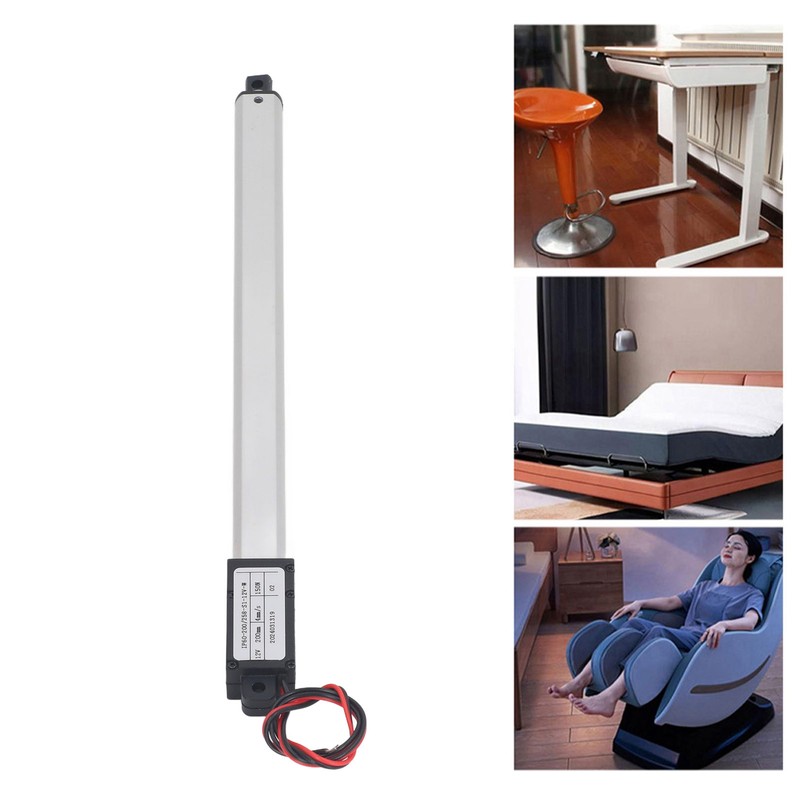 12V Electric Linear Actuator 200mm Stroke 4mm/s Linear Actuator Motor