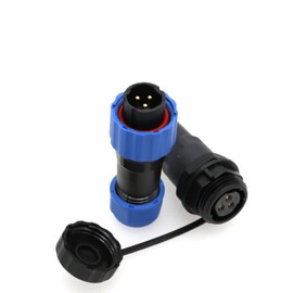 ZBLZGP SD16 3-Pin Recessed Plug, LED Lighting Cable with Waterproof Connector, 10A 380V Aviation Circular Plastic Connector for LED Lighting