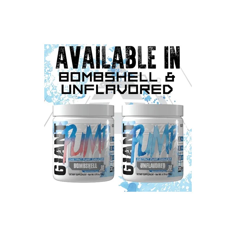 Giant Pre Entreno Sin Estimulantes Edge Pump L-citrulina 30s