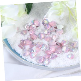 Operitacx 50 Pieces Crystal Decor Resin Decoration Rhinestone Decoration Desk Topper Handmade Gemstones and Crystals Crystal Druze Decoration Round Vase Round Pink Accessories