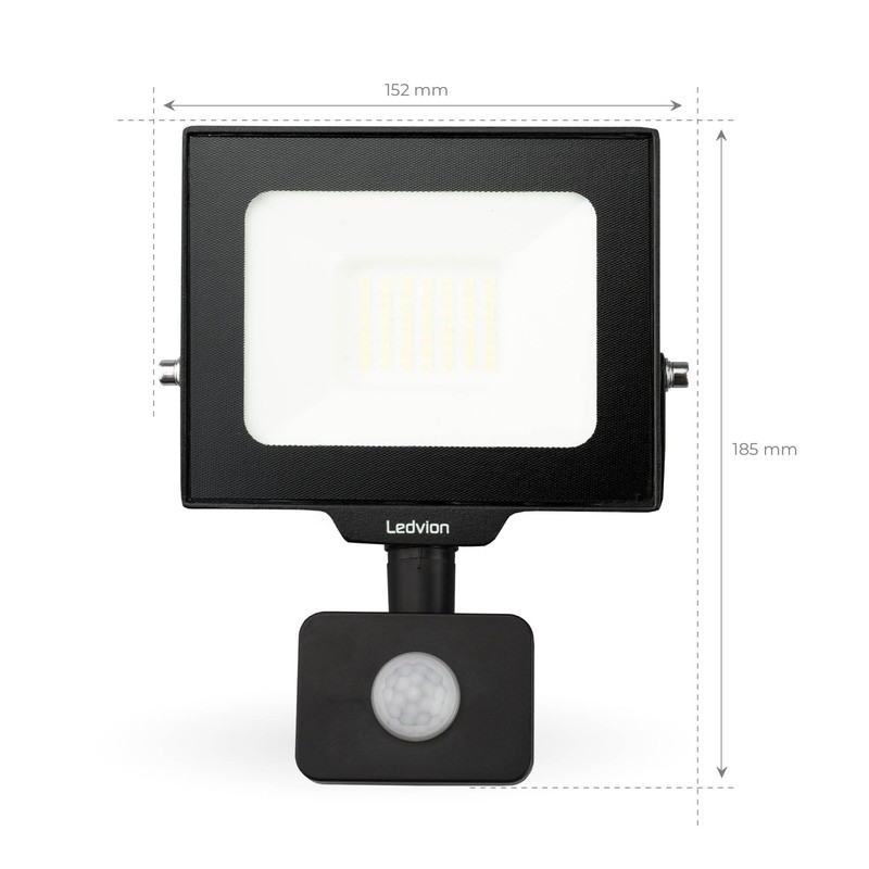 Ledvion Osram LED Spotlight with Motion Sensor, 30 Watt LED