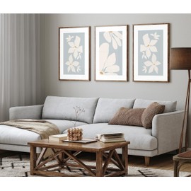 Floral Wall Art Set Of 3 Prints (A3)