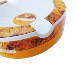 Sikarx Cigars Leaf Large Ceramic Ashtray for Patio / Outdoor Use 4 Cigar rests