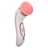 Electronic Facial Brush Reduce Fatigue Silicone Head Jadestone Roller Massaging