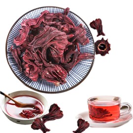 Chinese Herbal Hibiscus Roselle Tea - New Scented Health Care Flowers Top-Grade Healthy Green Food Rose Eggplant (100g)