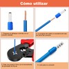 Herramientas de Crimpado de Casquillo (AWG23-7), Crimpadora de Terminales, Pinzas