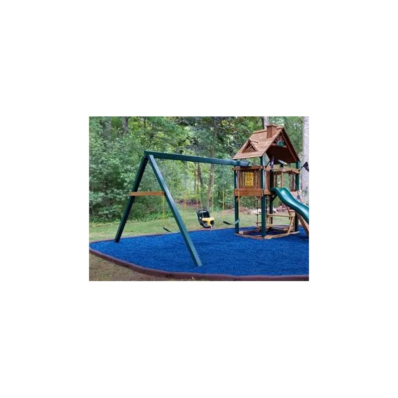 Playsafer 4' Flexible Interlocking Rubber Edging for Playgrounds (2 Pack,