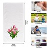 Dallonan Soft Cotton Face Wash Towels Spring Tulip Flower Bath