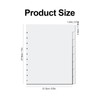 Koqye Letter Size 11 Hole Discbound Dividers 8-Tab Plastic Binder
