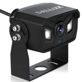 Bus Truck Vehicle Backup Cameras Wide View Angle Cab Cam Rearview Reverse Waterproof Night Vision 4 Pin Camera for Travel Trailer/Pickup/Van/Oversize Truck/Fifth Wheel/RV Camper/Motor Home (12-24V)