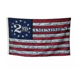 3x5 TRUMP 2024 2nd Amendment USA BETSY ROSS 13 Star Flag NRA Banner Gun Rights