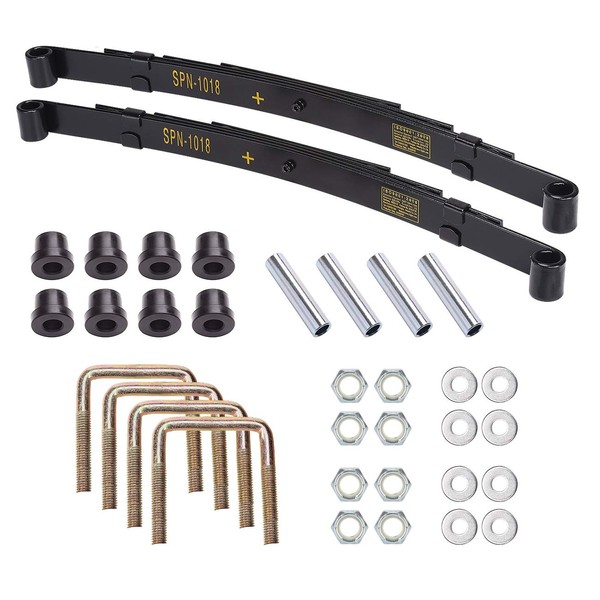 10L0L Heavy Duty Rear 4-Leaf Spring Kit with Bushings &