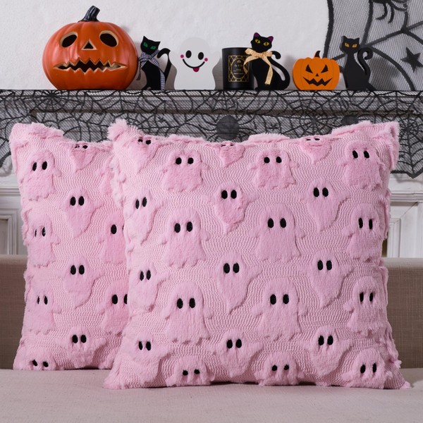 YOSICHY Halloween Decorations Pillow Covers 18x18 inch Set of 2