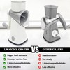 LWAIGMY Rotary Cheese Grater with Handle, Multifunctional Manual Cheese Grater
