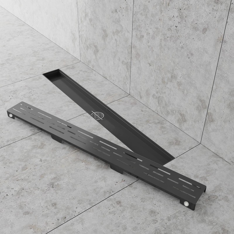 Hydroware Linear Shower Drain - Stainless Steel Rectangular Shower Floor