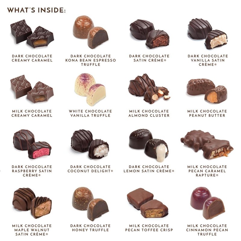 Ethel M Chocolates Centerpiece Collection, 65-Piece Premium Chocolate Assortment