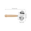HOLIDYOYO 3Pcs Stainless Steel Dumpling Skin Cutter with Wooden Handle