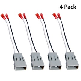 HSTECH 72-7800 2 Pairs (4 Pack) Car Speaker Connector Harnesses for with 1990-Up Honda and Acura Vehicles